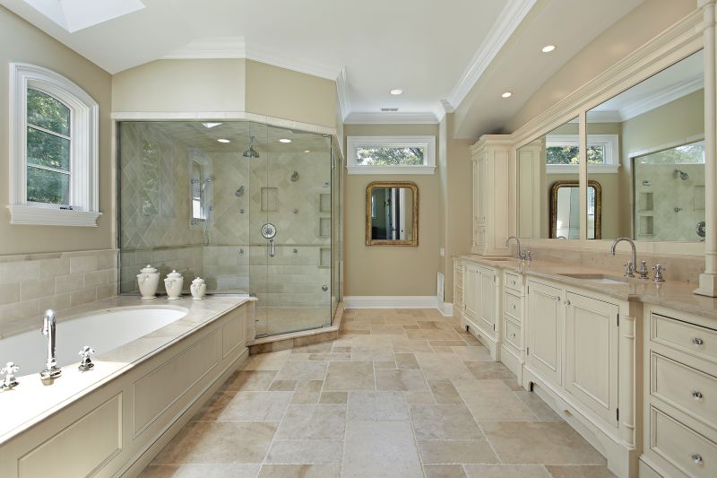 Elegant Shower with Custom Tile